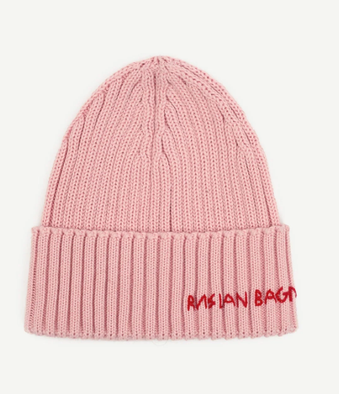 Шапка Ruslan Baginskiy Hand-embroidered Beanie рожева