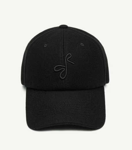 Бейсболка Ruslan Baginskiy Hat з монограмою вовняна чорна