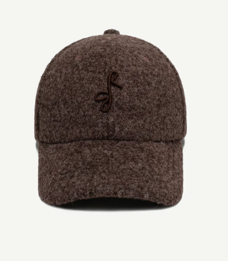 Бейсболка Ruslan Baginskiy Hat з монограмою коричнева вовняна