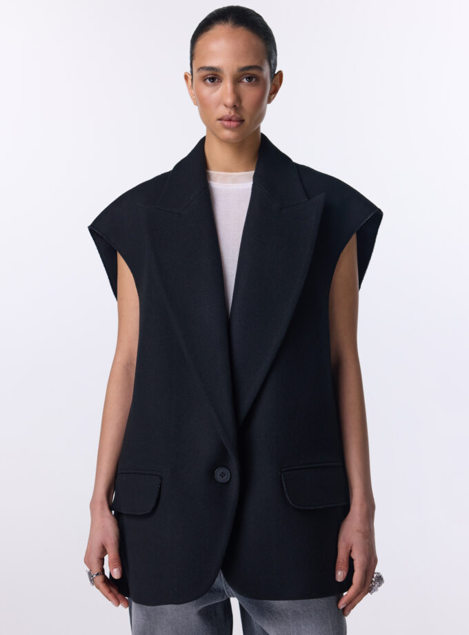 Пальто - жакет Bazhane Lavish vest чорний