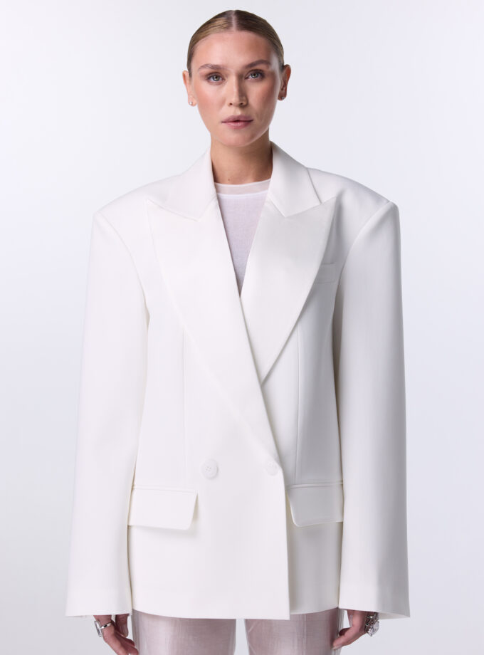 Жакет Bazhane Opulent jacket молочний