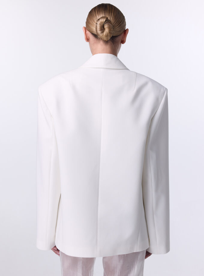 Жакет Bazhane Opulent jacket молочний