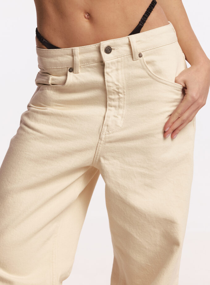 Джинси Bazhane Boyish jeans молочний