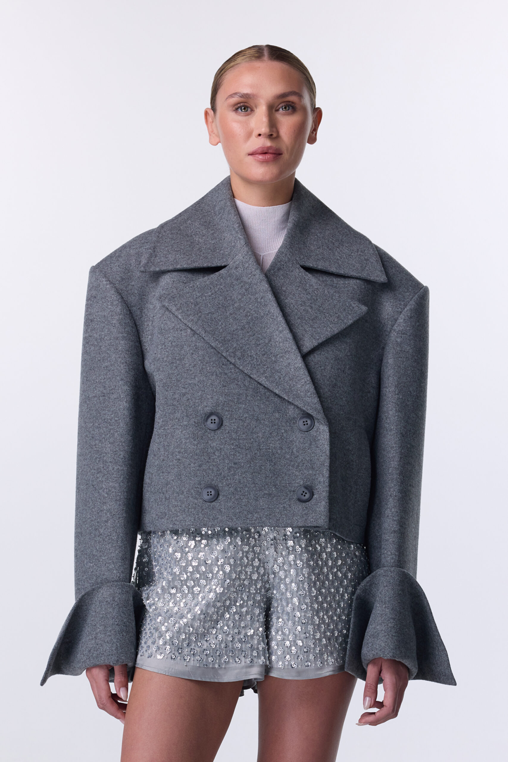 Пальто - жакет Bazhane Gliding jacket сірий