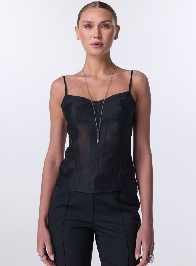 Топ Mist top чорний