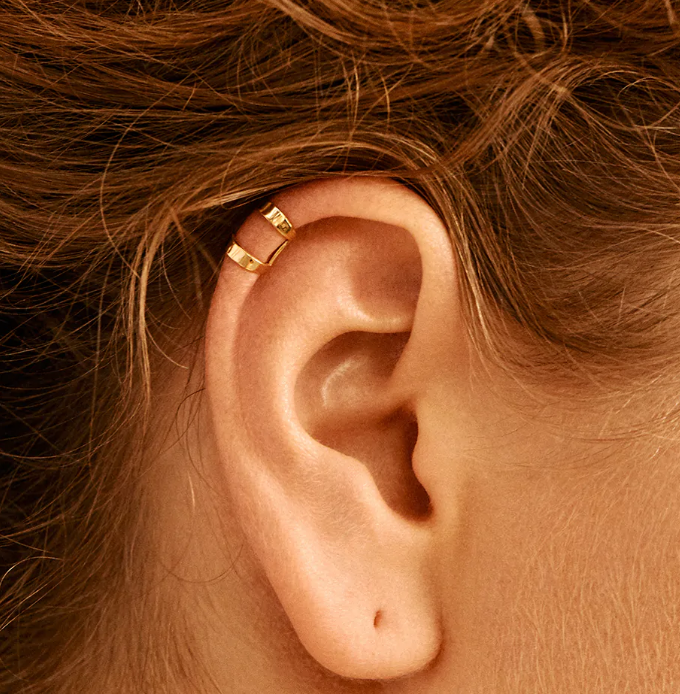 Каф подвійний великий жовте золото