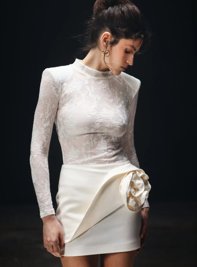 Боді MOHD молочний з плечиками