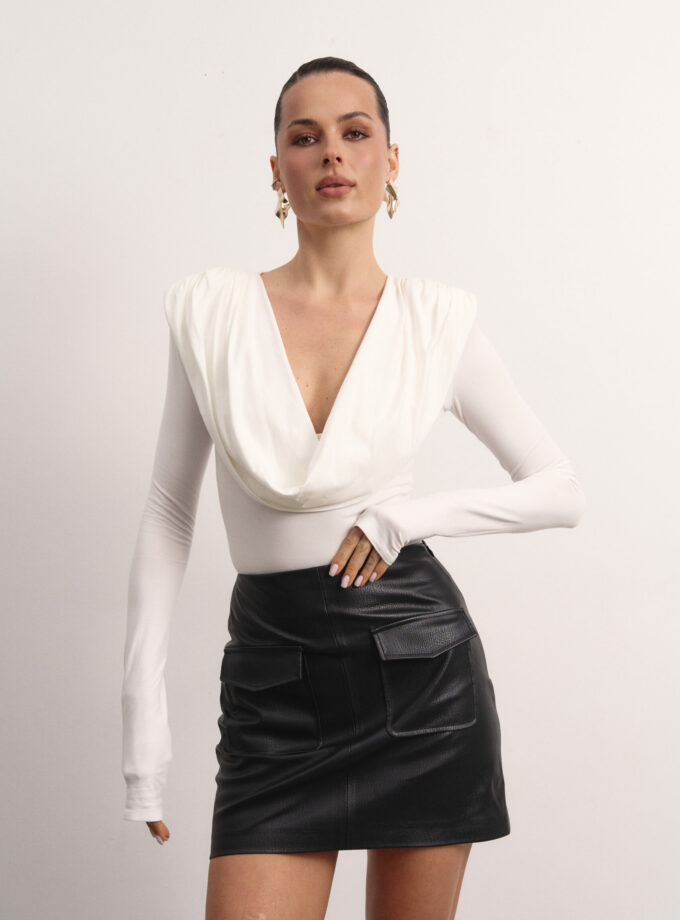 Боді Colette Drape молочний