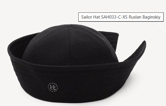 Капелюх Ruslan Baginskiy Sailor Hat чорний