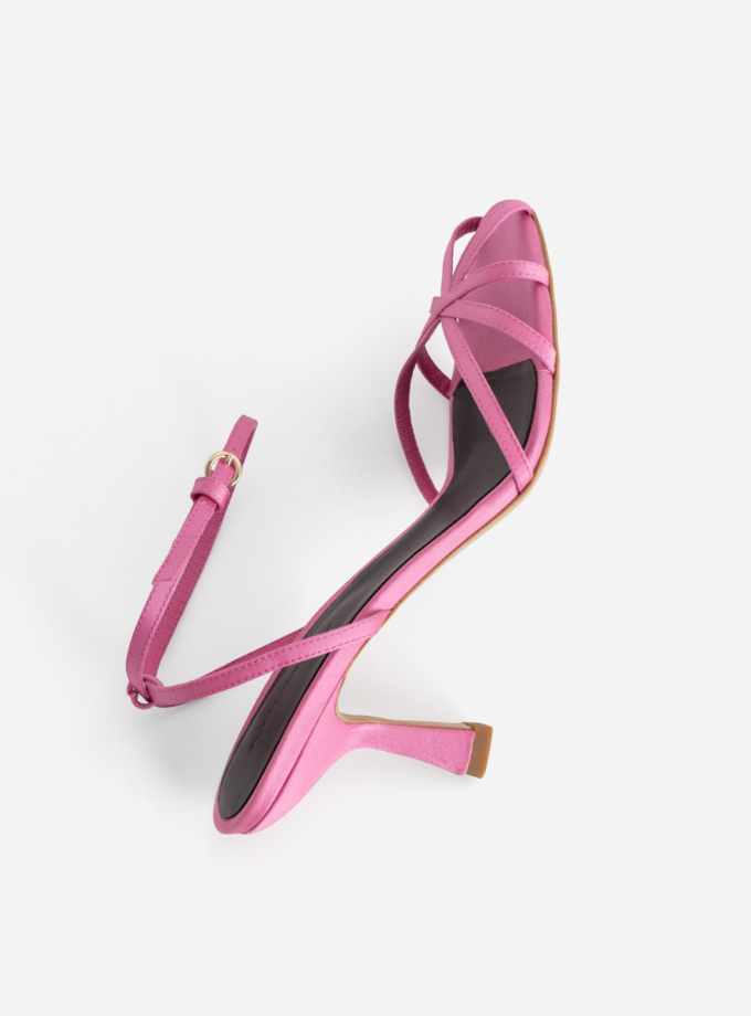 Босоніжки Kachorovska сатин рожевий