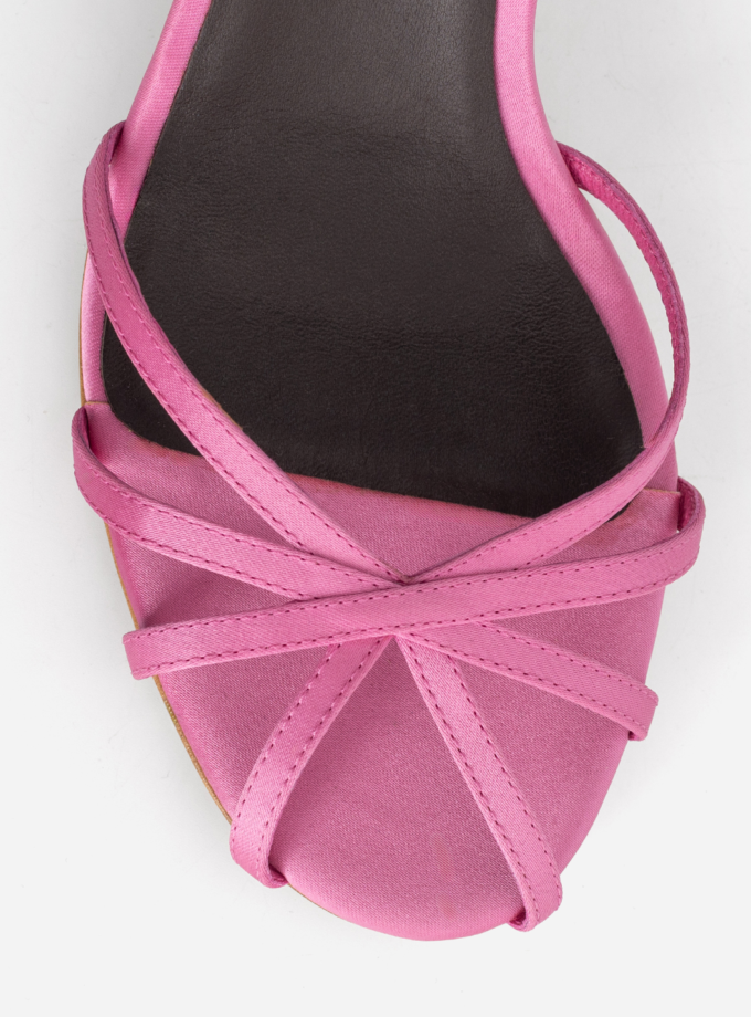 Босоніжки Kachorovska сатин рожевий