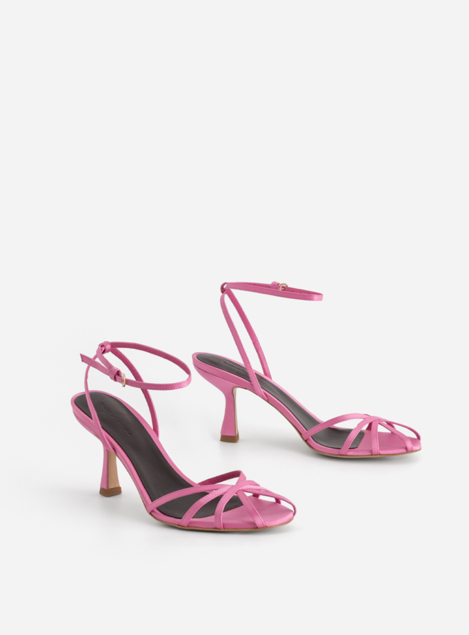 Босоніжки Kachorovska сатин рожевий