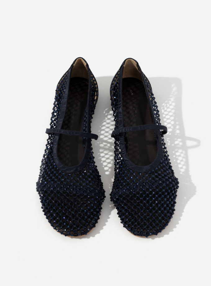 Балетки Kachorovska JERRY BALERINA мережа сині стрази