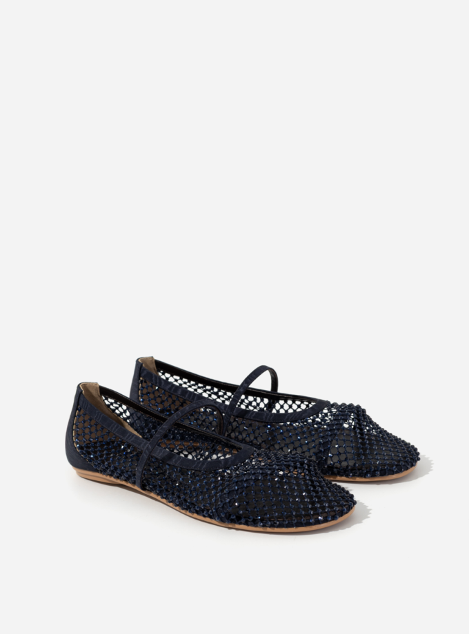 Балетки Kachorovska JERRY BALERINA мережа сині стрази