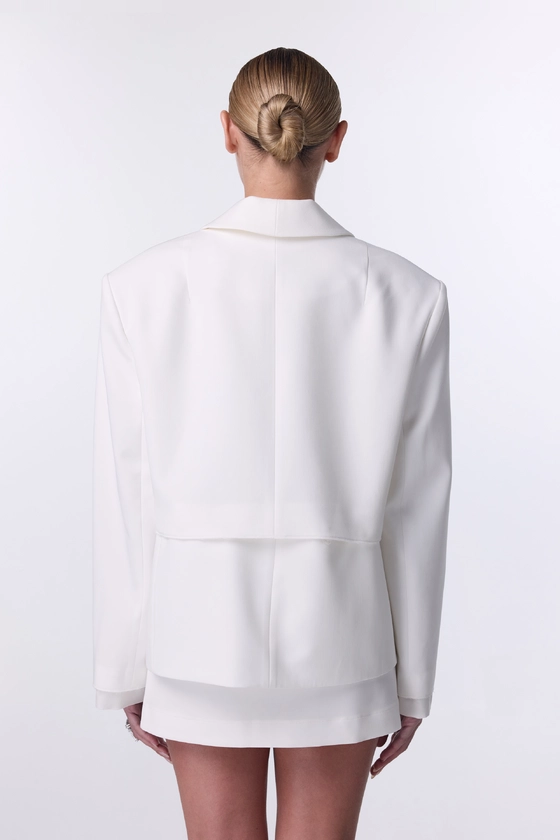 Жакет Bazhane Crush jacket молочний