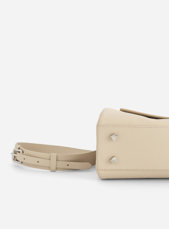 Сумка Kachorovska Ernestina 33 шкіра тофу срібло