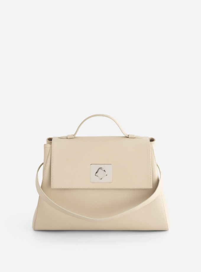 Сумка Kachorovska Ernestina 33 шкіра тофу срібло