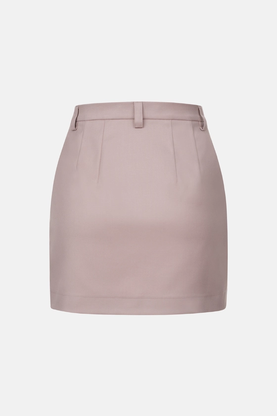Спідниця Bazhane з високою посадкою міні рожевий