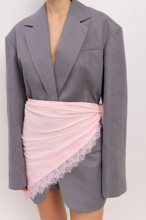 Хустка Bazhane Rosée Lace рожевий