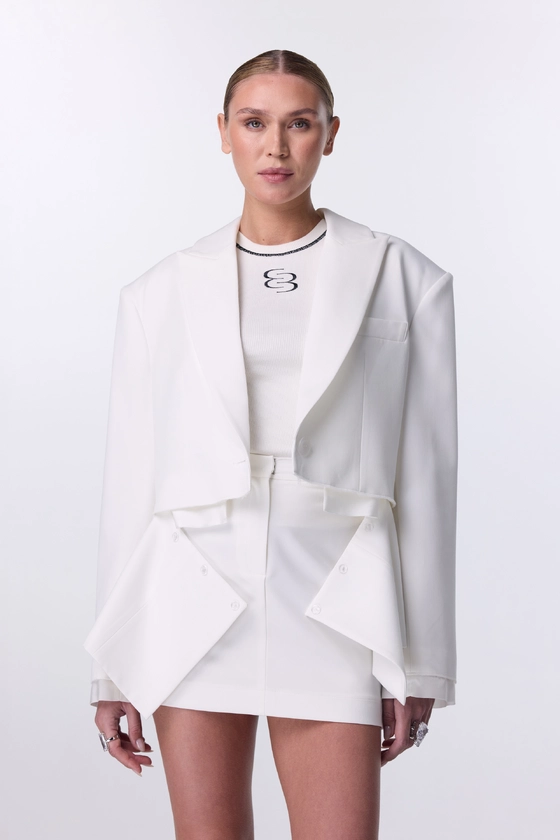 Жакет Bazhane Crush jacket молочний