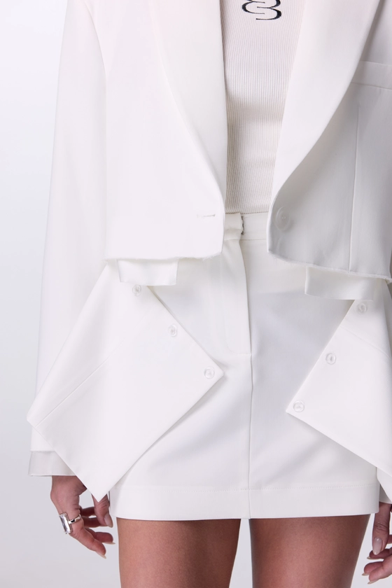 Жакет Bazhane Crush jacket молочний