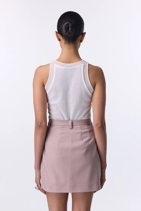 Спідниця Bazhane з високою посадкою міні рожевий