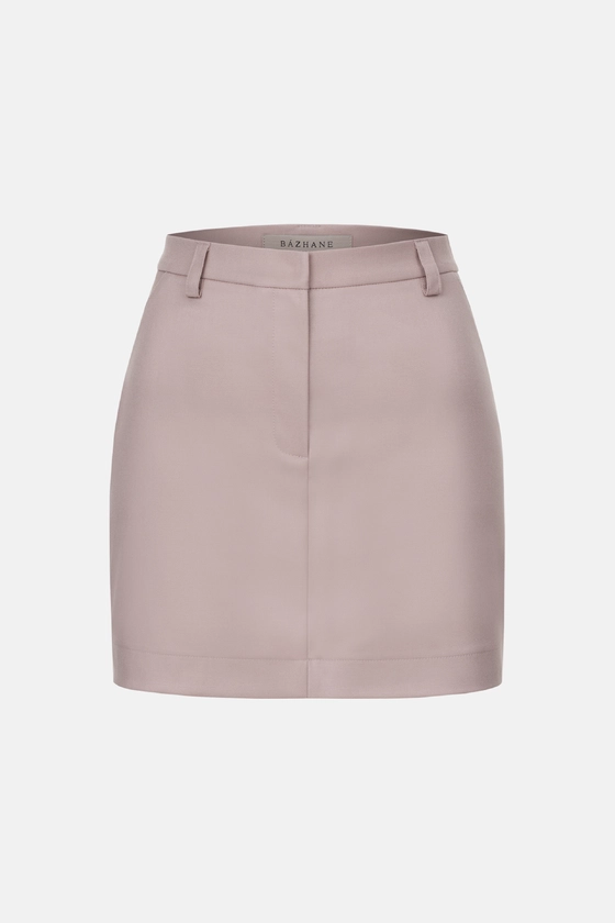 Спідниця Bazhane з високою посадкою міні рожевий