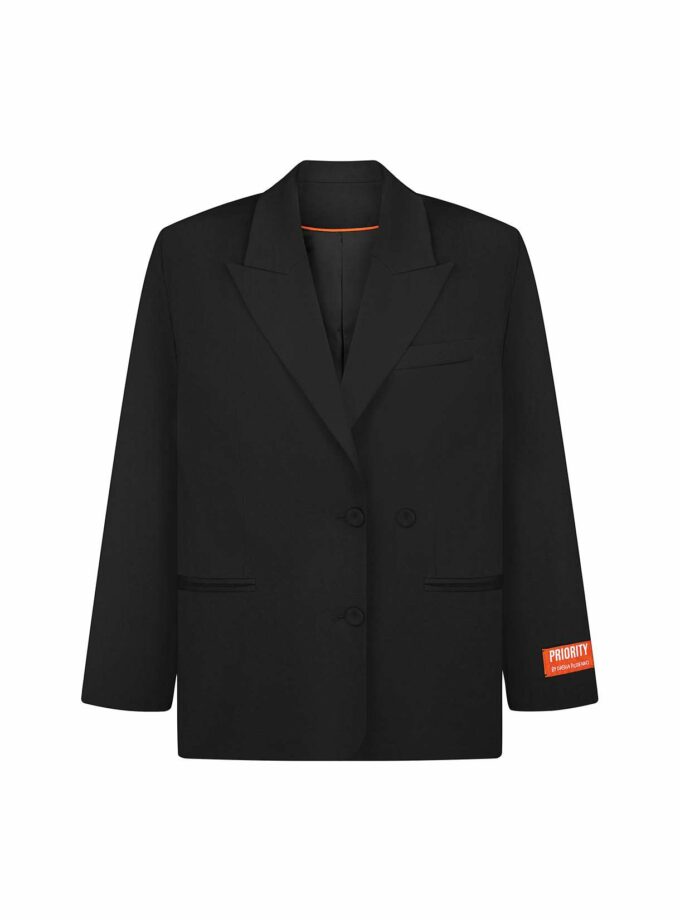 Жакет Priority Simplify чорний вовняний