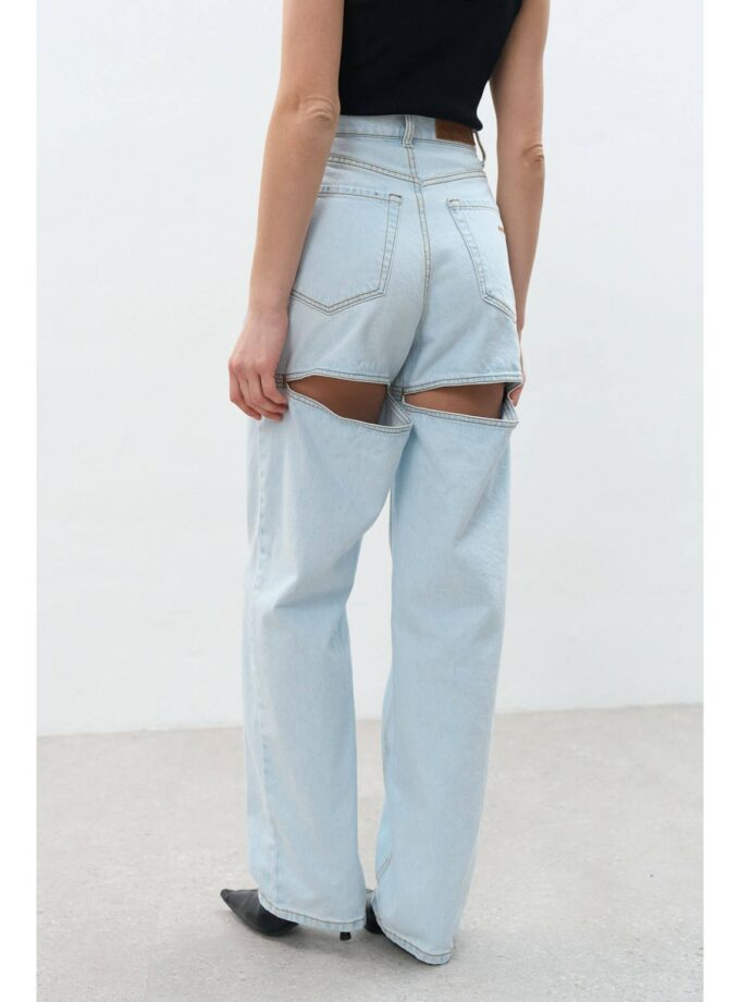 Джинси-шорти Aisenberg denim Bleach світло-блакитні
