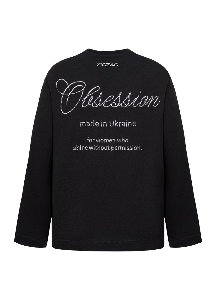 Лонг Zigzag Obsession чорний