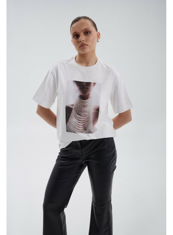 Футболка Zigzag Pearl молочний