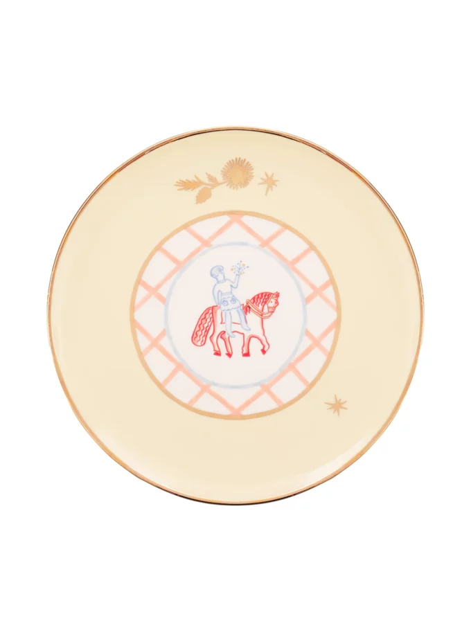 Тарілка Gunia Вершник з квітами