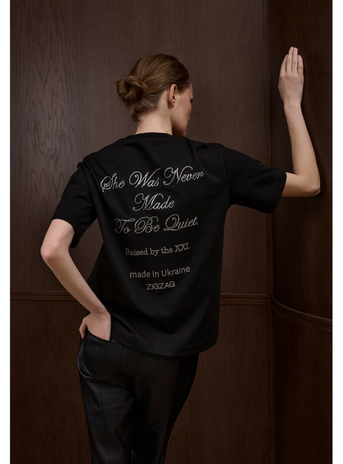 Футболка Zigzag Quiet чорний
