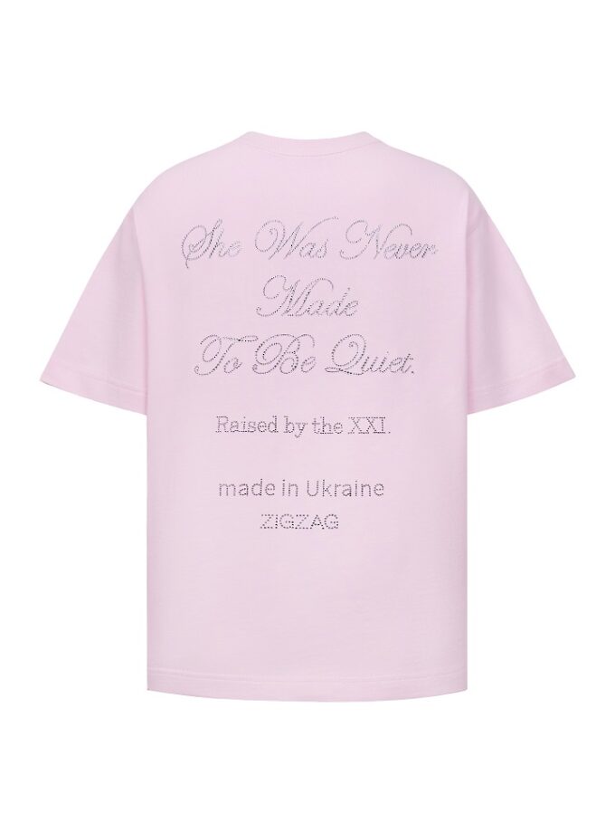 Футболка Zigzag Quiet рожевий