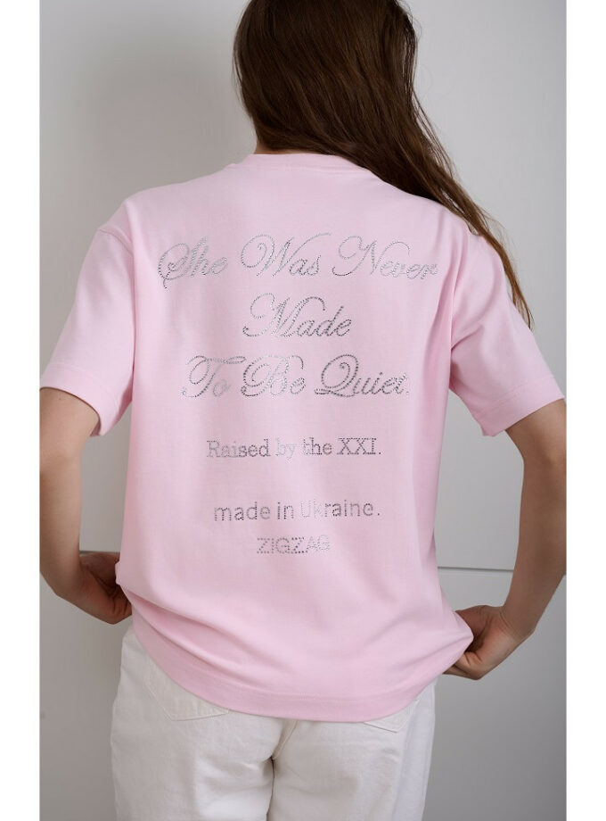 Футболка Zigzag Quiet рожевий