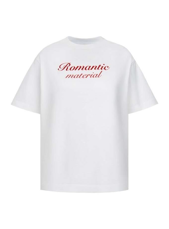 Футболка Zigzag ROMANTIK material молочний