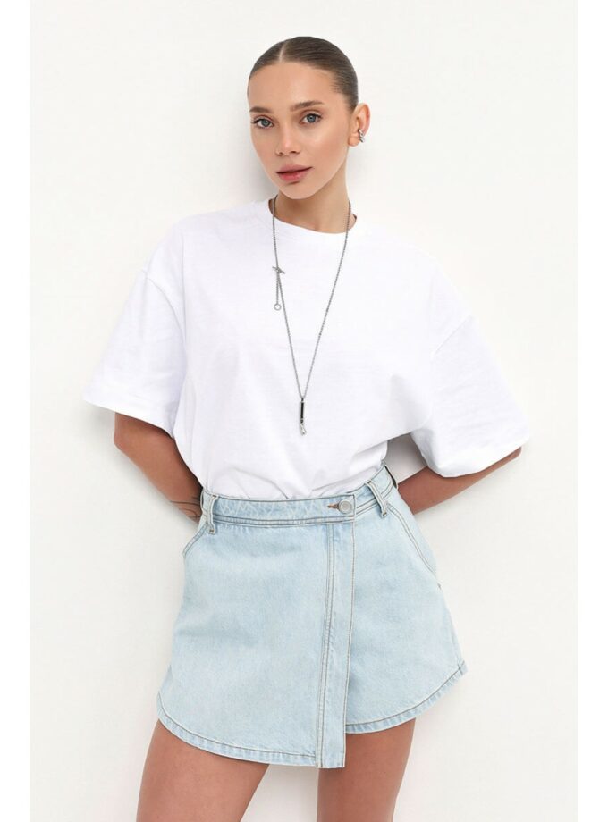 Спідниця-шорти Aisenberg denim світло-блакитна