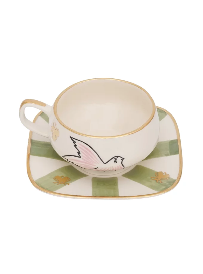 Чашка Gunia з блюдцем Щебіт