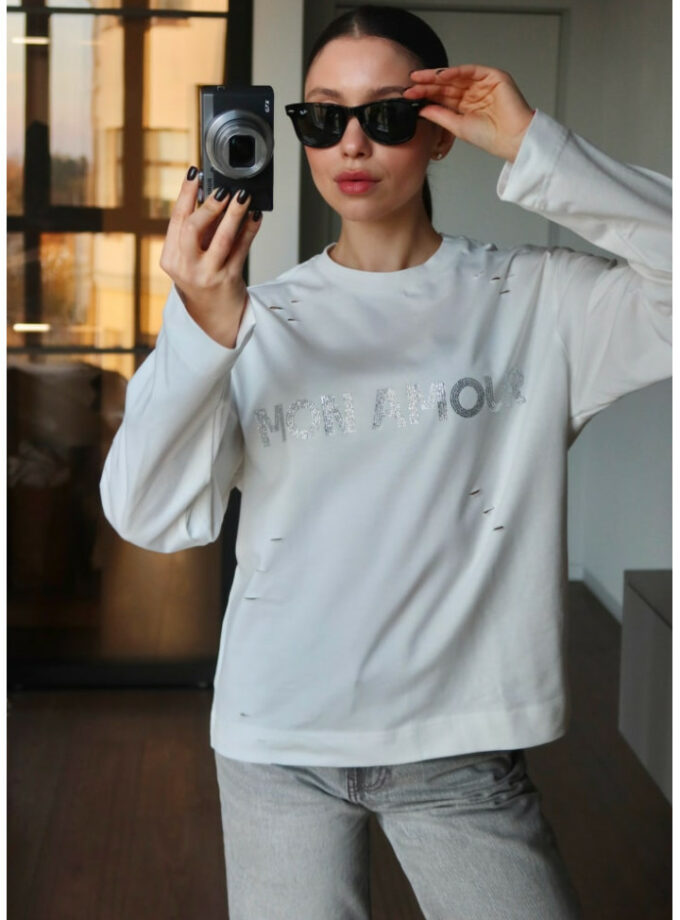 Лонг Zigzag Mon amour молочний