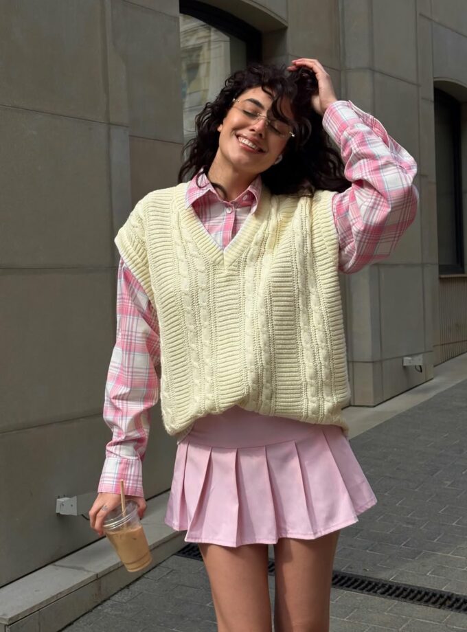 Сорочка Joss біло- рожева