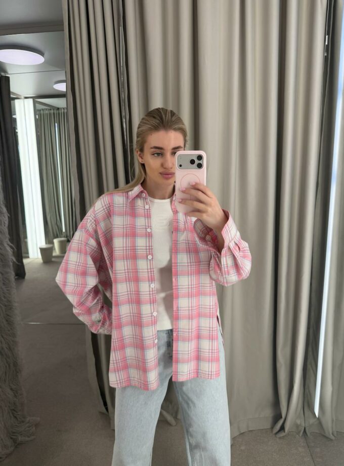 Сорочка Joss біло- рожева