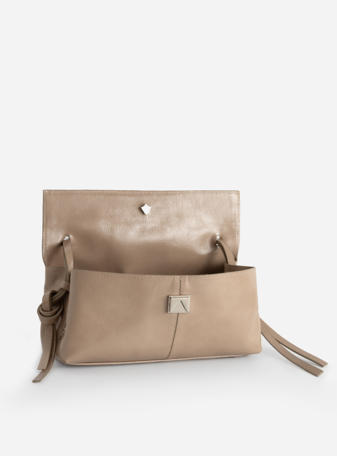 Сумка Kachorovska Rebecca Baguette 29 textured beige