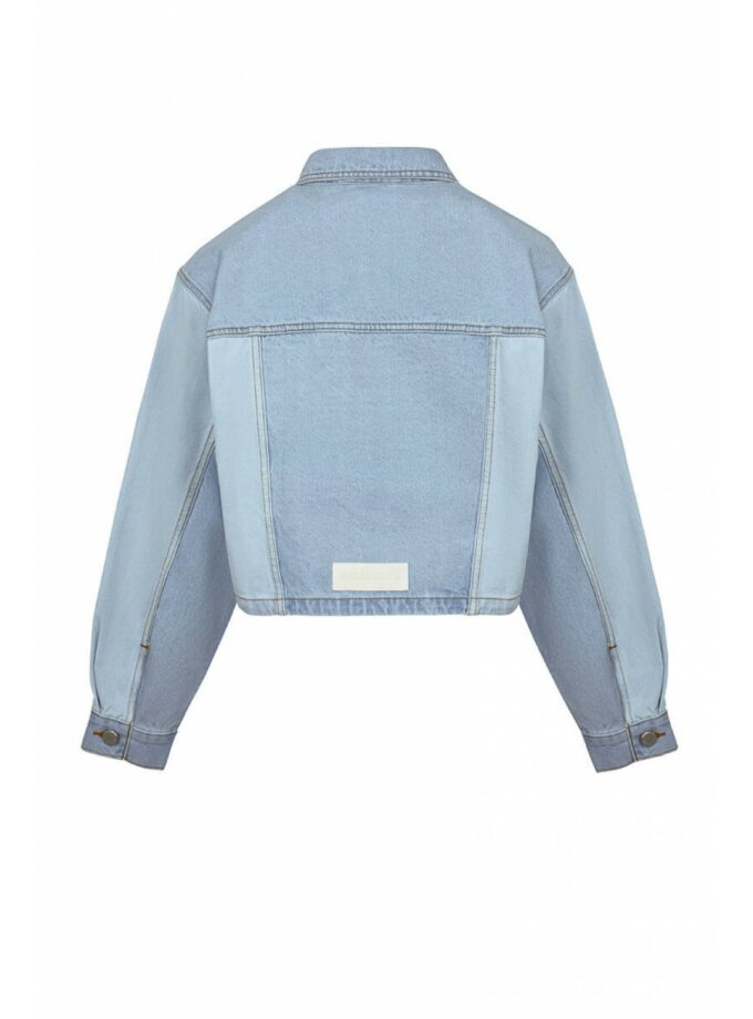 Куртка Aisenberg denim Crop світло-блакитна
