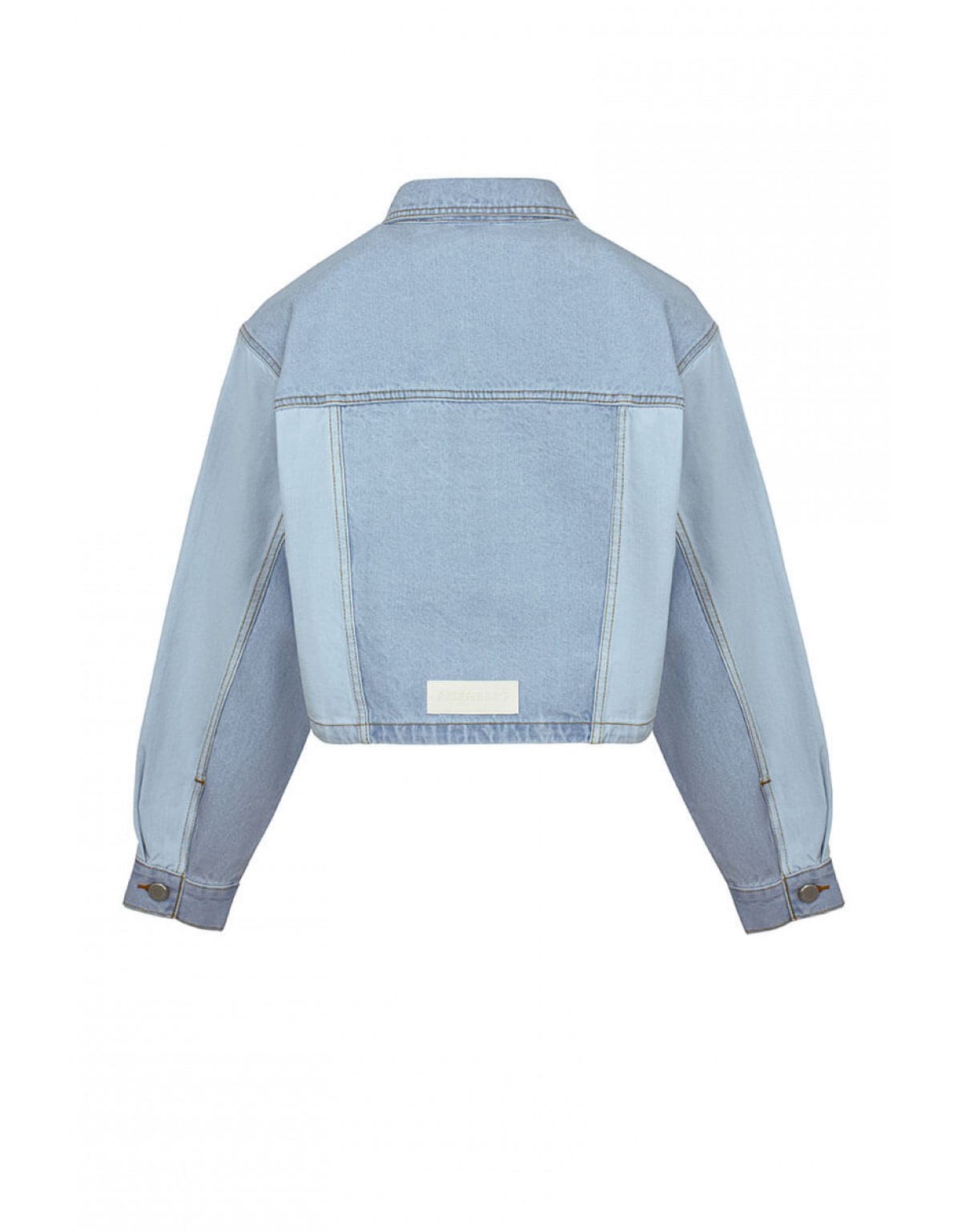 Куртка Aisenberg denim Crop світло-блакитна - Зображення 5