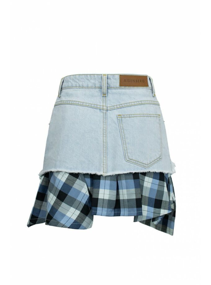 Спідниця-шорти Aisenberg denim Rio (сіро-блакитна)