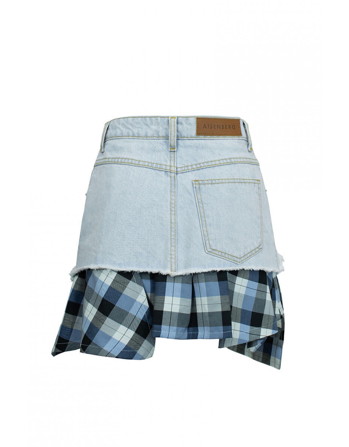 Спідниця-шорти Aisenberg denim Rio (сіро-блакитна) - Зображення 4