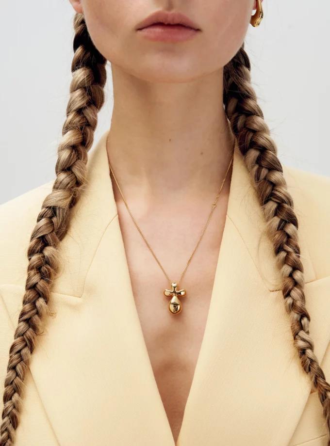 Криж Gunia з ланцюгом позолота (хрестик)