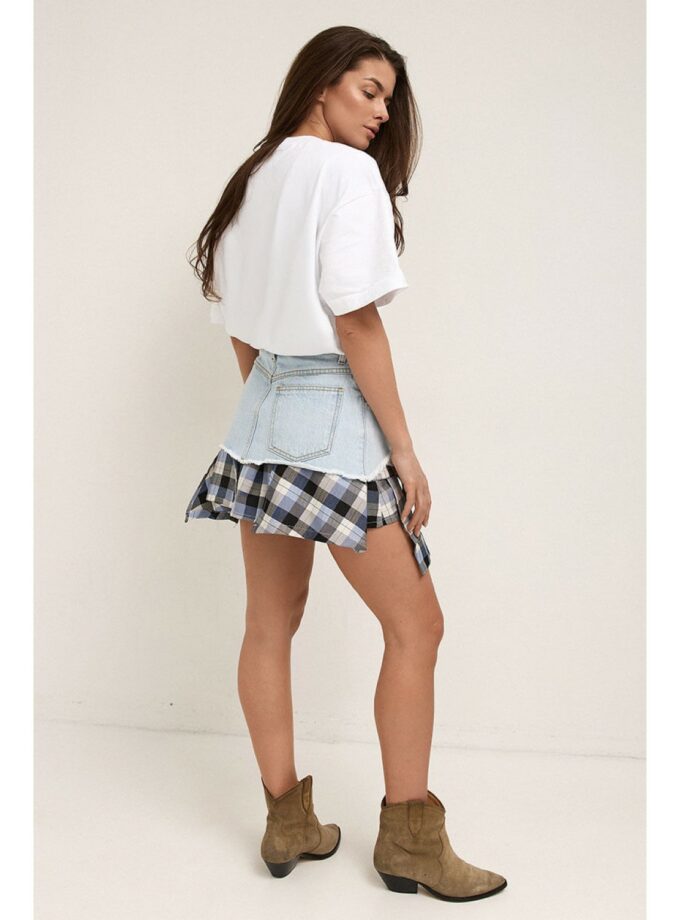 Спідниця-шорти Aisenberg denim Rio (сіро-блакитна)