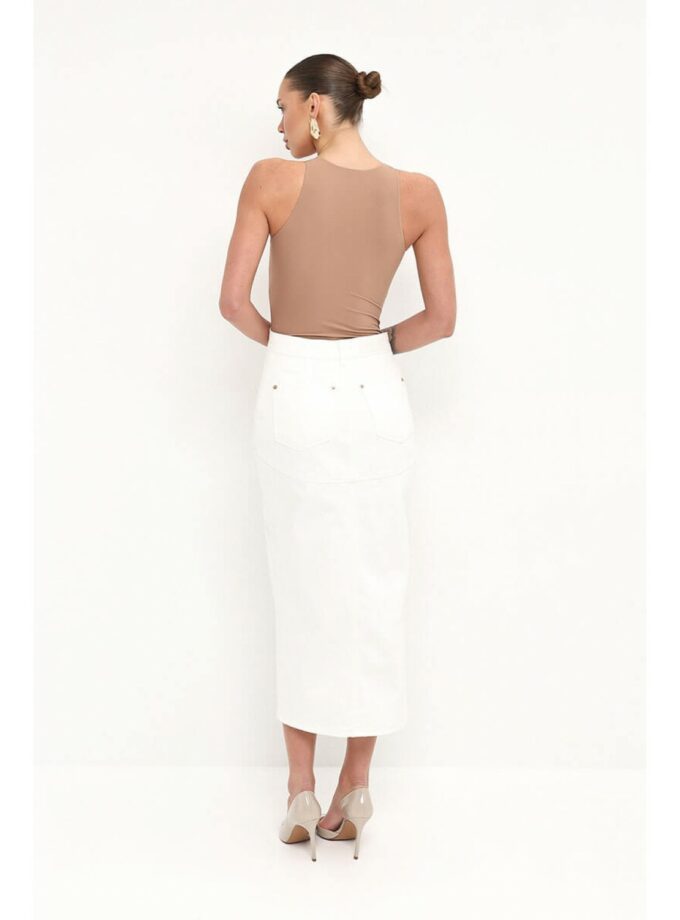 Спідниця Aisenberg denim міді асиметрична біла