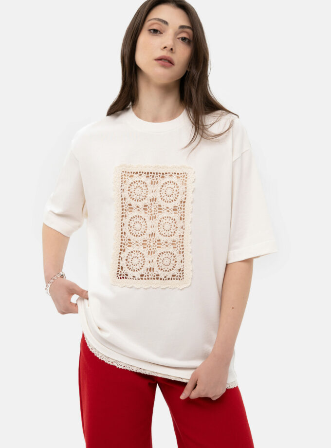 Футболка MATCH DENIM Milk Crochet